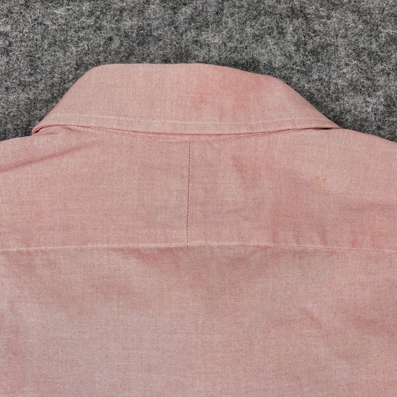 Ralph Lauren Shirt Mens Medium 15.5 32/33 Red Custom Fit Button Down Long Sleeve - Picture 6 of 10